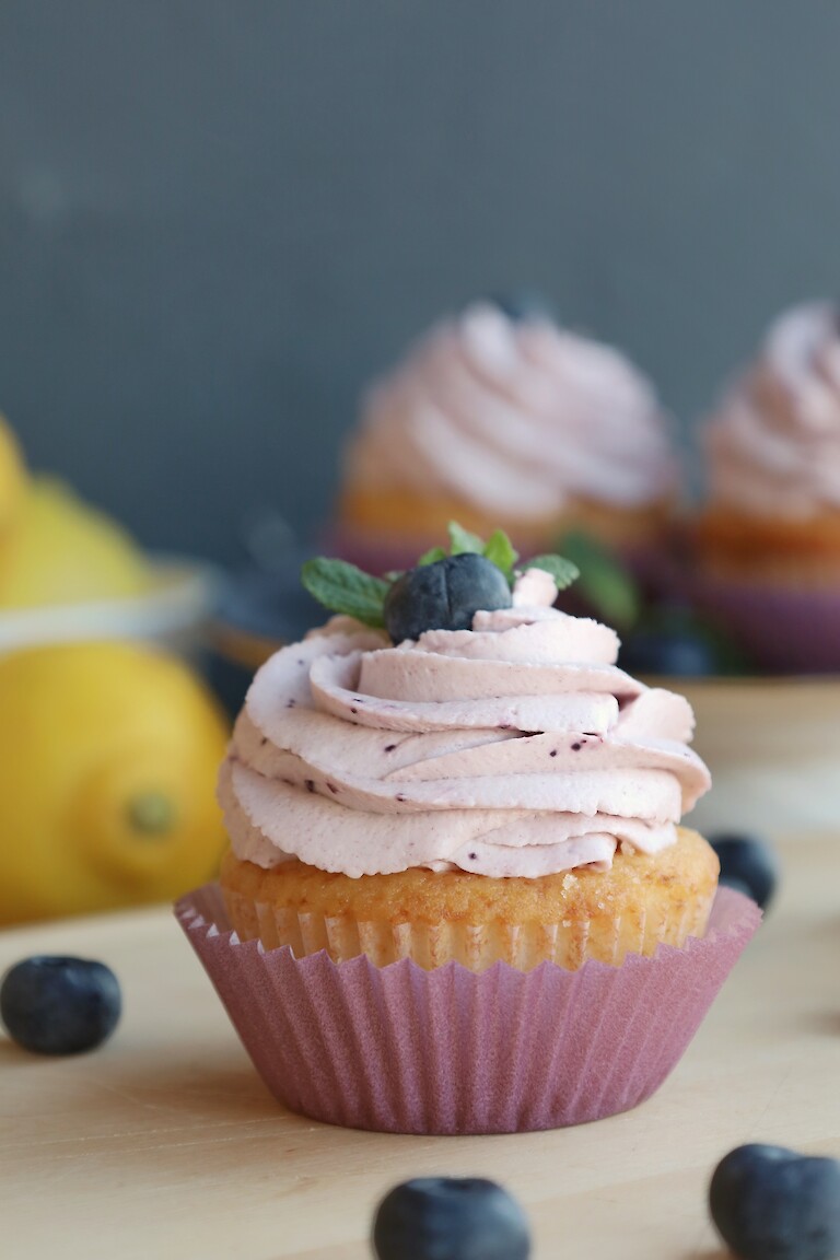 Cupcakes Heidelbeere Zitrone