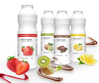 Unsere Toppings mit neuer Rezeptur